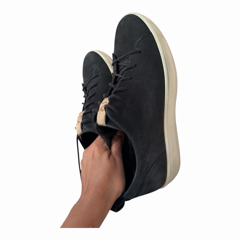 ECCO Soft 8 LX Men's Black Suede Leather Casual Comfort Sneaker Shoes Size 42 - Picture 11 of 11